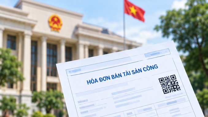 Quy định hóa đơn bán tài sản công