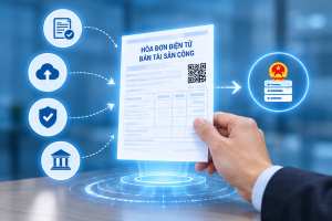 Lập hóa đơn bán tài sản công